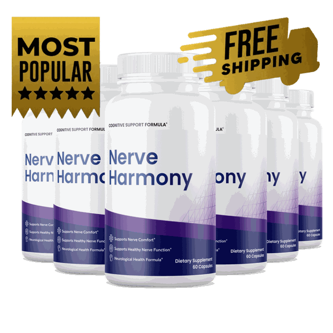 Six bottles of Nerve Harmony